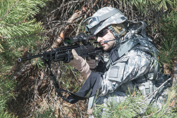 Fototapeta premium marksman in action 