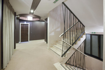 Stairs in a modern building