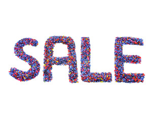 sale  on white background