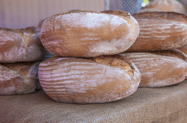 Fresh bread - food market