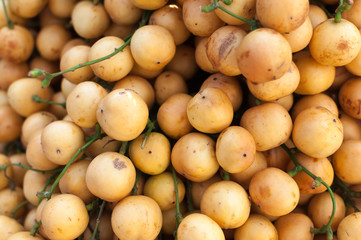 Wild rambai closeup in a market