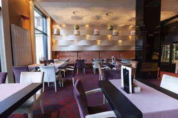 Modern cafe interior