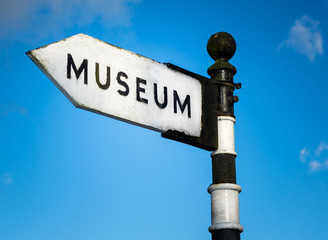 Old Museum Sign