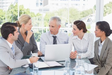 Business team having a meeting