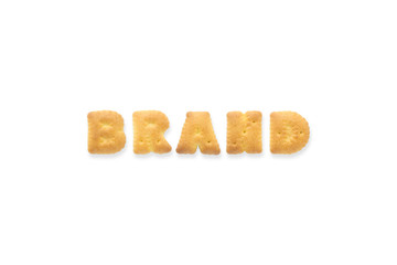 The Letter Word BRAND Alphabet Biscuit Cracker