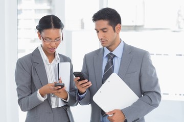 Business people in board room meeting