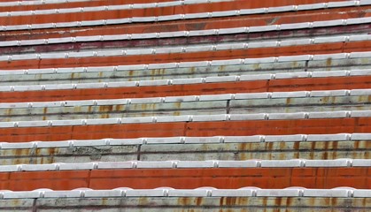 Obraz premium empty stands of the stadium of football