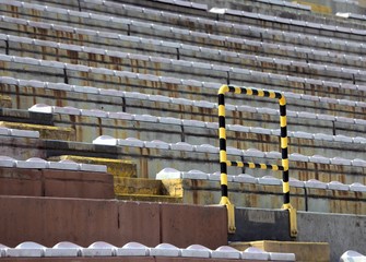 Obraz premium empty stands of the stadium of football
