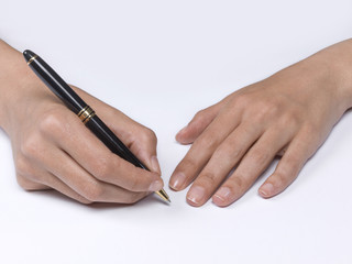 Female Hand Writing