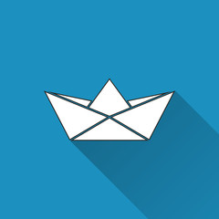 Paper boat icon