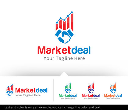 Market Deal Logo Design Template - Vector