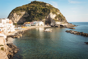 Sant'Angelo town at Ischia Island in bay of Naples.Italy