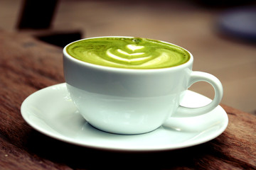 Green tea and milk