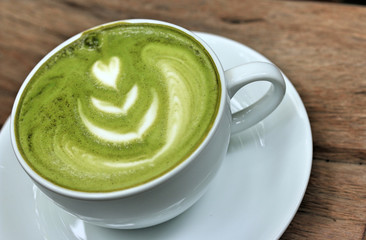 Green tea and milk