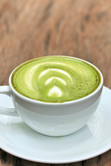 Green tea and milk