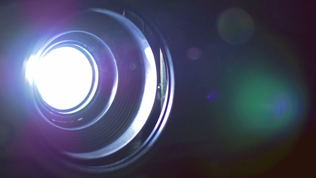 5 in 1 video! The very bright projector light. Macro close up view. Shot with Red Cinema Camera