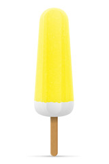 ice cream frozen juice on stick vector illustration