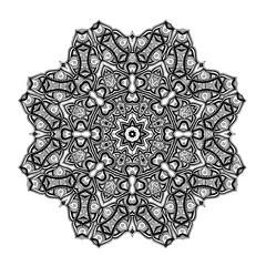 Round ornament. Ethnic mandala. Vector art