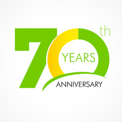 70 years anniversary logo