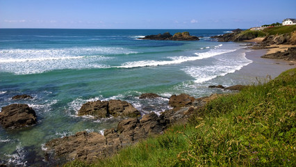 Beach in Tapia de Casariego in Asturias, Spain