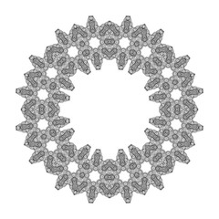 Round ornament. Frame. Vector art