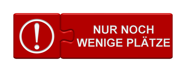 Puzzle Button Nur noch wenige Plätze © kebox