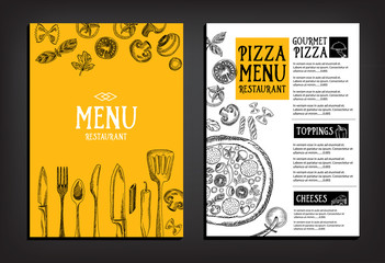 Cafe menu restaurant brochure. Food design template. - 84913396
