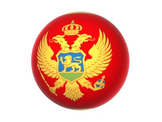 3D flag of Montenegro