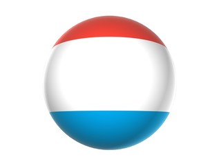 3D flag of Luxemburg