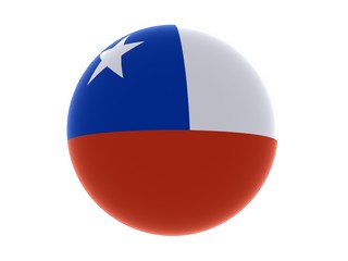 3D flag of Chile