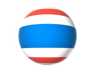 3D flag of Thailand