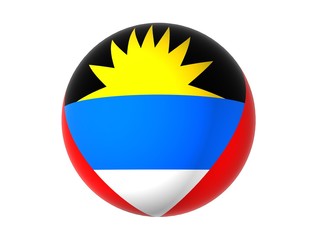 3D flag of Antiqua and Barbuda