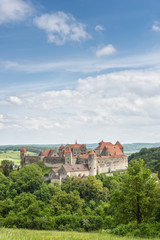 View of the medieval castle of Harburg.