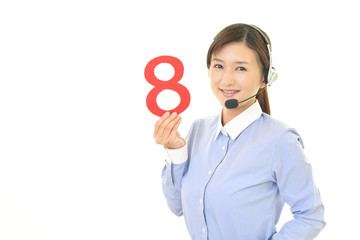 笑顔のオペレーター