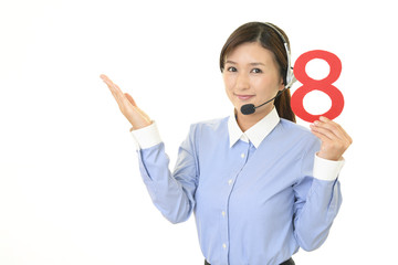 笑顔のオペレーター