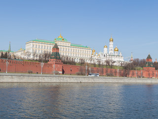 Obraz premium Nice view of the Kremlin embankment