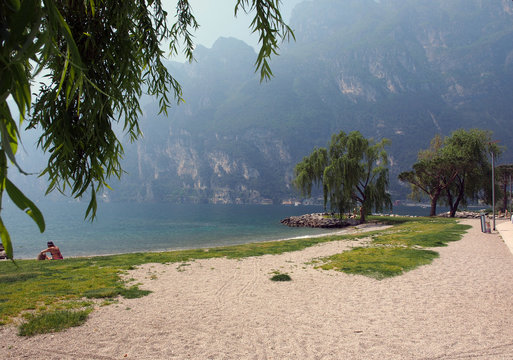 Strand in Riva del Garda