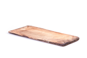 old wood board weathered isolated on white background