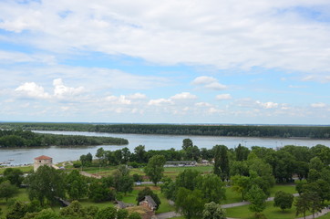 A view from Kalemegdan to Sava River