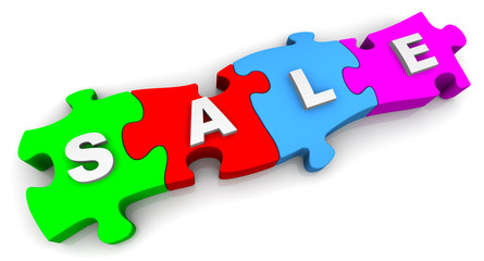Sale. Word on puzzles