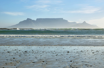 Views of Table Mountain at dawn