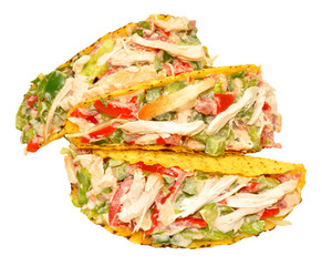Chicken And Salad Filled Tacos