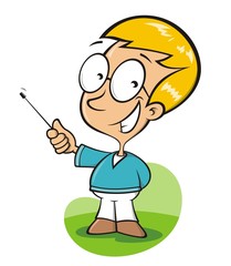 Children presenting school lesson 