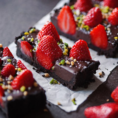 Schoko-Erdbeer-Tarte