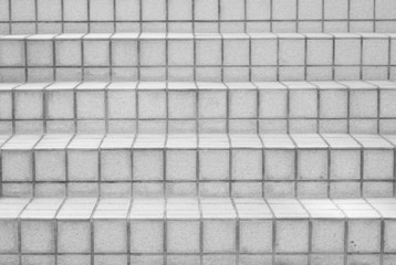 Long outdoor concrete stairs at public park..