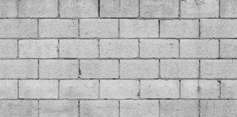 Naklejka premium Concrete block wall texture and background seamless