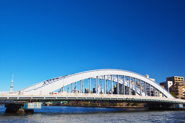 Eitai Bridge with Tokyo Sky Tree