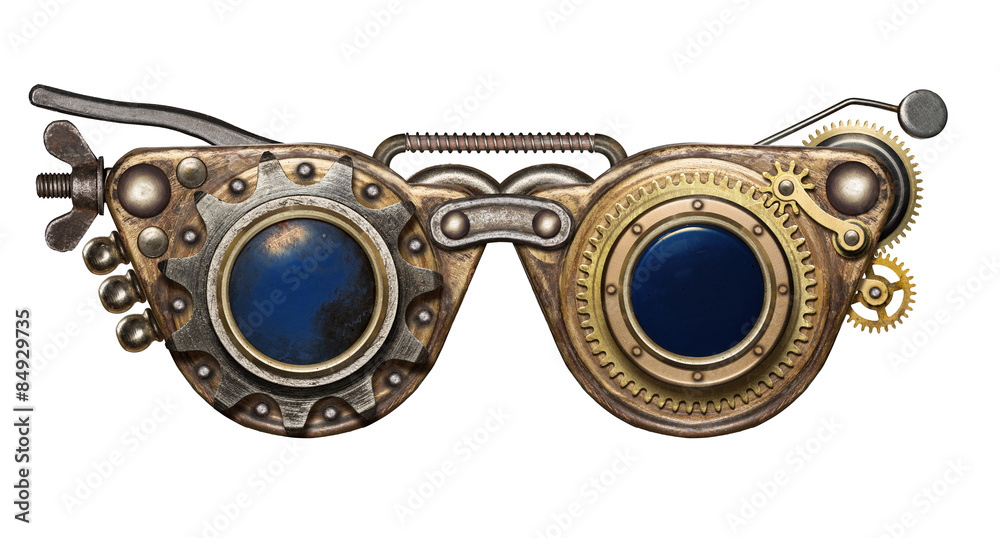 Sticker steampunk goggles