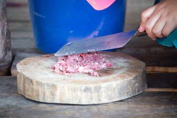 motion chop a pork
