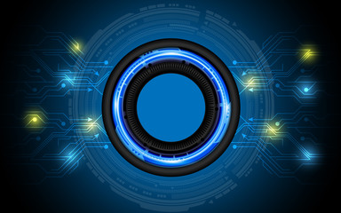 vector abstract technology button background